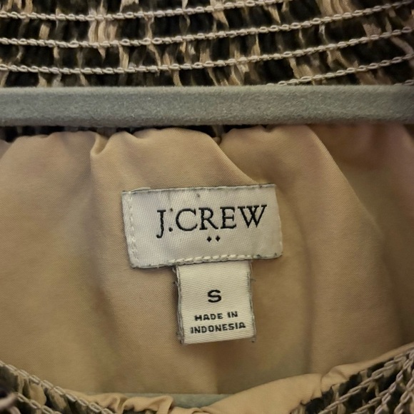 J. Crew Factory Leopard Print Long Sleeve Mockneck Blouse brown size small - Picture 4 of 5